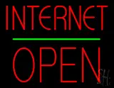 Internet Block Open Green Line LED Neon Sign