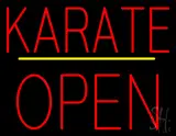 Karate Block Open Yellow Line LED Neon Sign