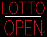 Lotto Block Open White Line LED Neon Sign