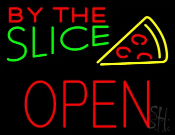 By the Slice Block Open LED Neon Sign