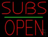 Subs Block Open LED Neon Sign