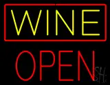 Wine Block Open LED Neon Sign