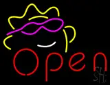 Open W Sun Logo LED Neon Sign