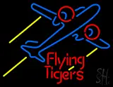 Flying Tigers Airplane LED Neon Sign