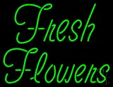 Green Fresh Flowers LED Neon Sign
