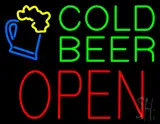 Cold Beer Open LED Neon Sign with Beer Mug LED Neon Sign