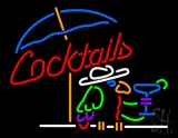 Cocktails Parrot LED Neon Sign