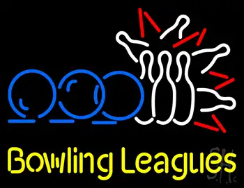 Bowling Leagues LED Neon Sign