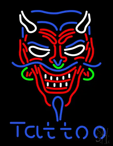 Devil Tattoo LED Neon Sign