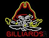 Pirate Skull Billiards LED Neon Sign