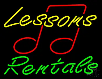 Lessons Rentals LED Neon Sign