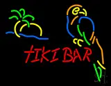 Tiki Bar with Parrot LED Neon Sign