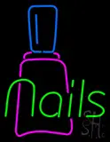 Nails with Nail Logo Neon Sign