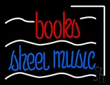 Books Sheet Music LED Neon Sign