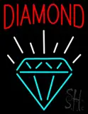 Diamond with Logo Neon Sign