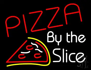 Pizza By The Slice LED Neon Sign