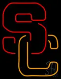 Usc - S and C Interlocked LED Neon Sign