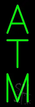 Vertical Green ATM LED Neon Sign