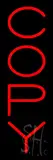 Vertical Red Copy LED Neon Sign
