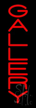 Vertical Red Gallery LED Neon Sign