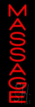 Vertical Red Massage LED Neon Sign