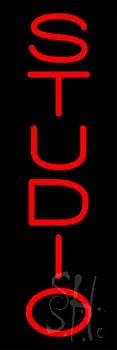 Vertical Red Studio LED Neon Sign