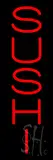 Vertical Red Sushi LED Neon Sign