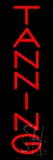 Red Vertical Tanning LED Neon Sign