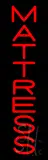 Red Vertical Mattress LED Neon Sign
