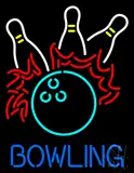 Bowling Fire LED Neon Sign