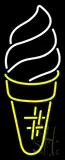 Vertical Ice Cream Logo Neon Sign