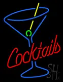 Cocktails and Martini Glass LED Neon Sign