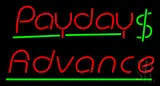 Red Payday Advance Dollar Logo LED Neon Sign