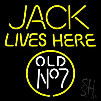 Jack Live Here Old No7 LED Neon Sign