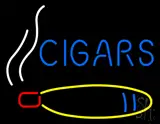 Blue Cigars with Logo LED Neon Sign