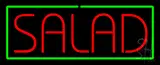 Red Salad with Green Border Neon Sign