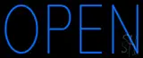 Open Blue LED Neon Sign