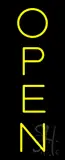 Open Vertical Yellow LED Neon Sign
