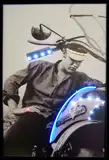 Elvis On Motorcycle Neon/Led Picture
