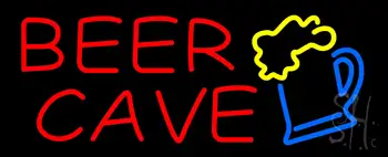 Red Beer Cave Neon Sign