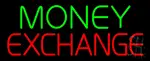 Green Money Exchange Neon Sign