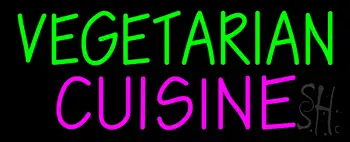 Green Vegetarian Pink Cuisine Neon Sign