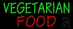 Vegetarian Food Neon Sign