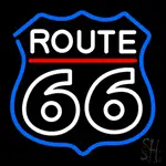 White Route 66 LED Neon Sign