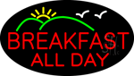 Red Breakfast All Day Animated Neon Sign