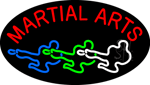 Martial Arts Animated Neon Sign