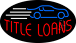 Title Loans Animated Neon Sign