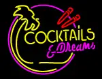 Cocktails and Dreams Bar LED Neon Sign