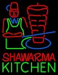 Shawarma Kitchen Logo LED Neon Sign