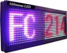 Semi-outdoor Tri-color Led Window Sign P10_32x64dots solution